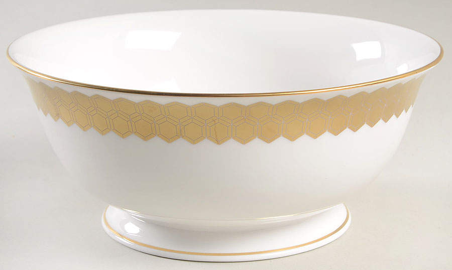 Prismatic Gold 8" Round Serving Bowl by Lenox-1