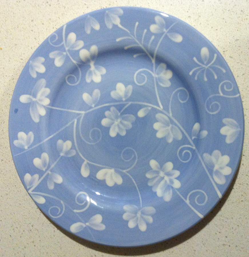 Summerville (Blue) Salad Plate by Living Art-1