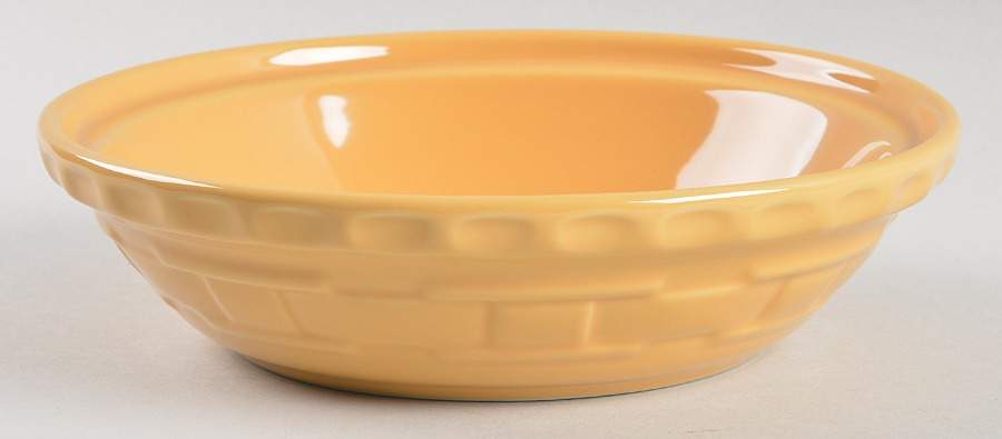 Woven Traditions Sunflower Yellow 7" Pie Baking Plate by Longaberger-1