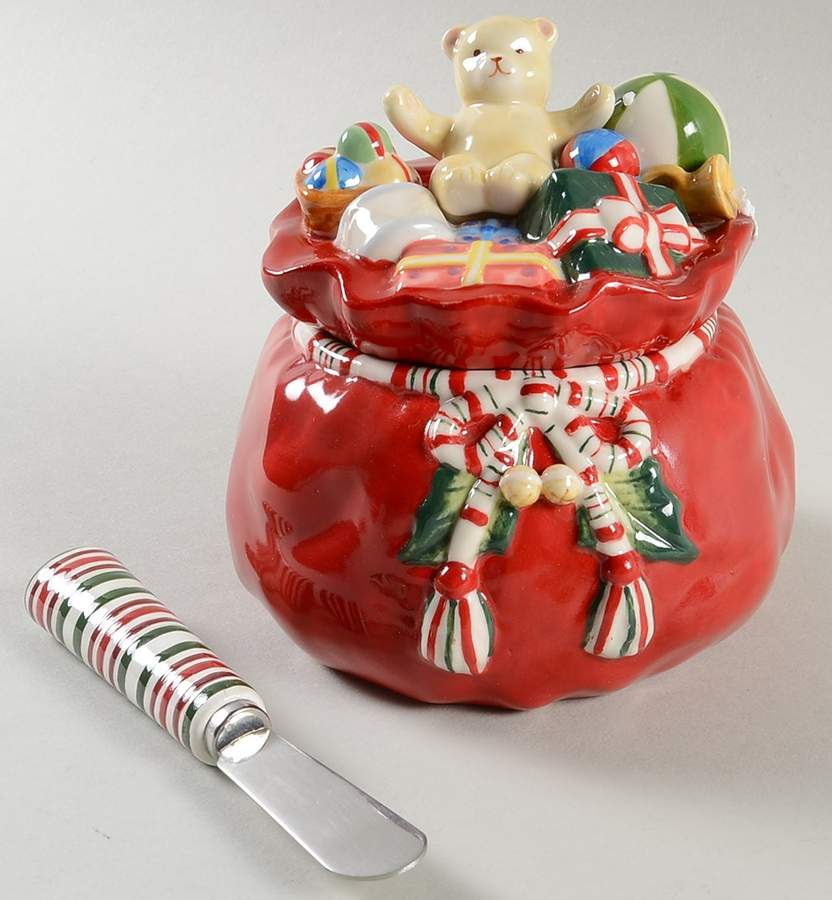 Giftware Dip Bowl & Lid with Spreader Set by Longaberger-1