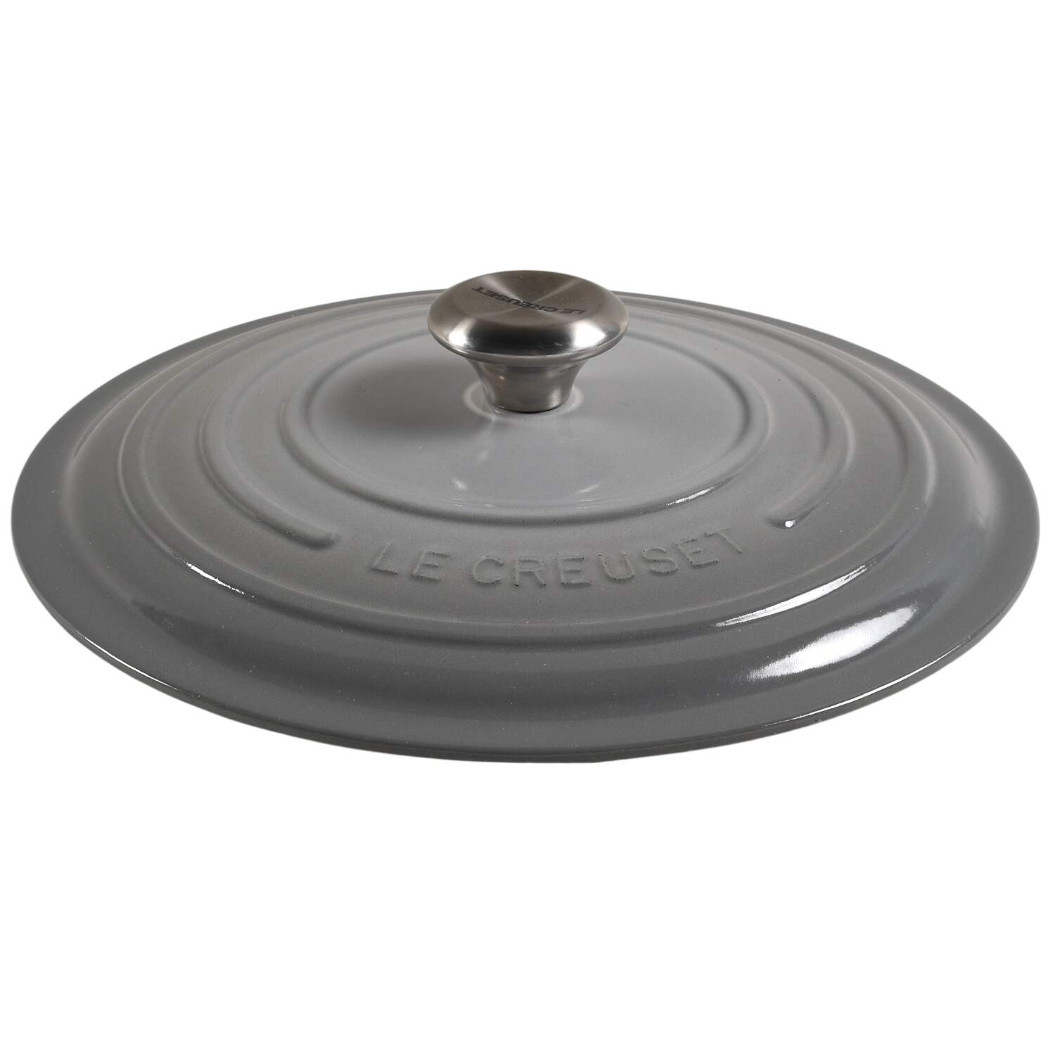 Mist Grey, French Grey Lid for 7.25 Qt Cast Iron Dutch Oven by Le Creuset-1