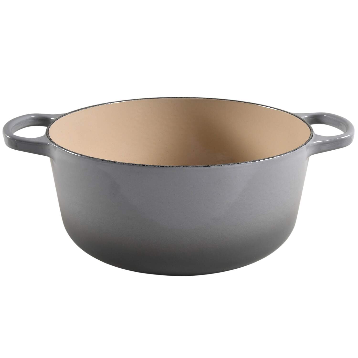 Mist Grey, French Grey 5.5 Qt Cast Iron Dutch Oven No Lid by Le Creuset-1
