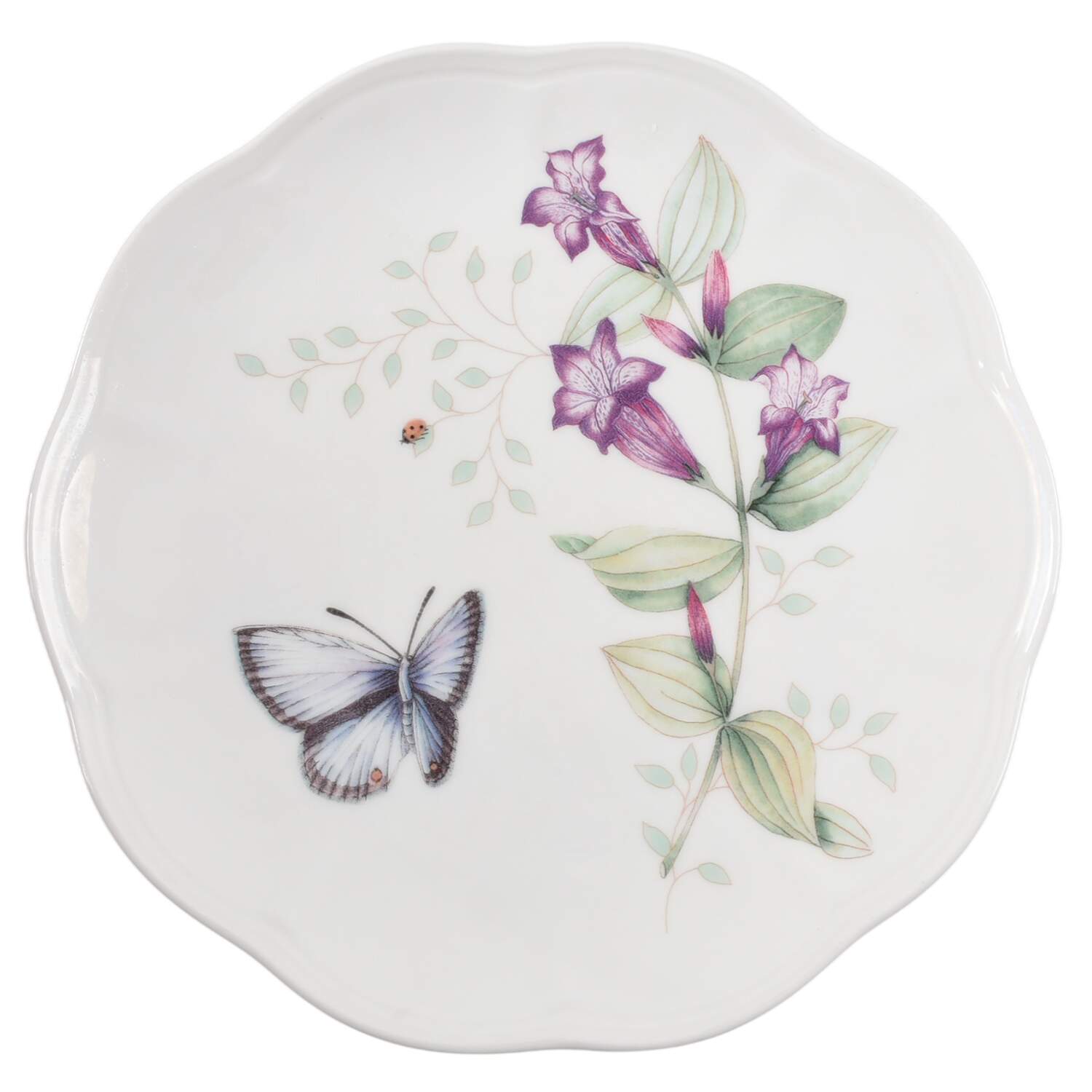Butterfly Meadow Lavender Salad/Dessert Plate by Lenox-1