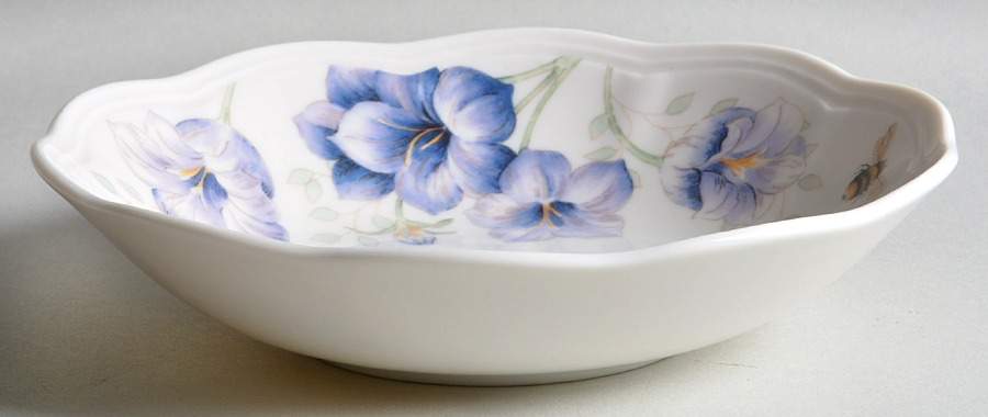 Butterfly Meadow Lavender Fruit/Dessert (Sauce) Bowl by Lenox-1