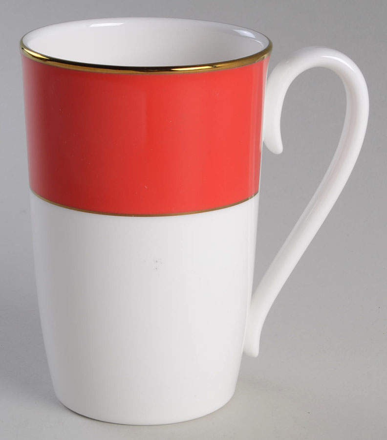 Pleated Colors Red Mug by Lenox-1
