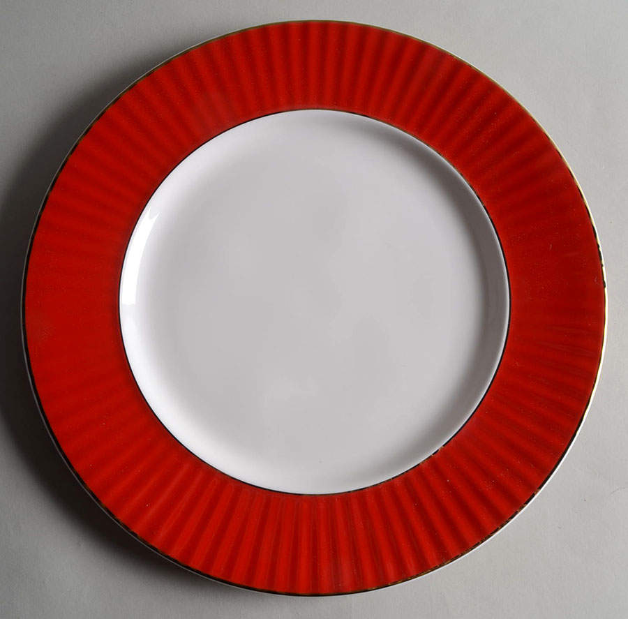 Pleated Colors Red Dinner Plate by Lenox-1