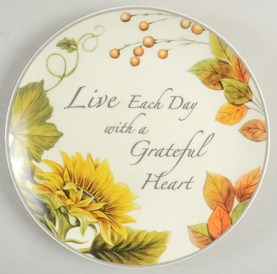 Harvest Sentiment Salad/Dessert Plate by Lenox-1