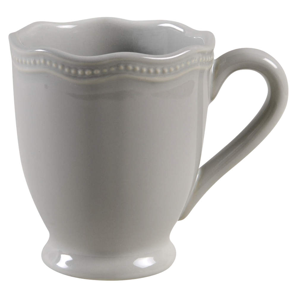 French Perle Bead Grey Mug by Lenox-1