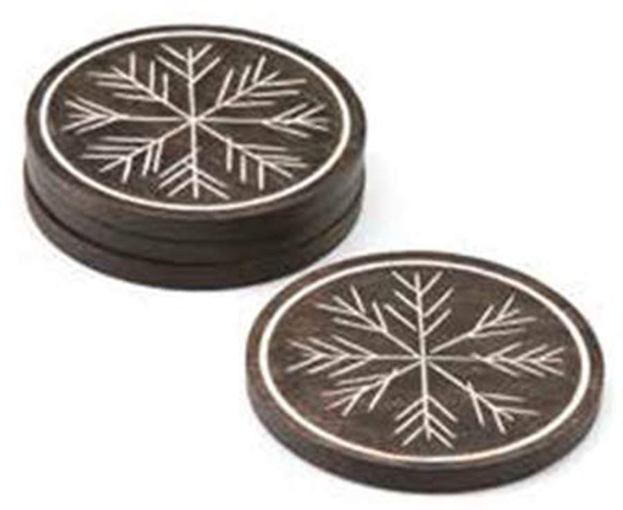 Alpine Wood Coaster - Set of 4 by Lenox-1