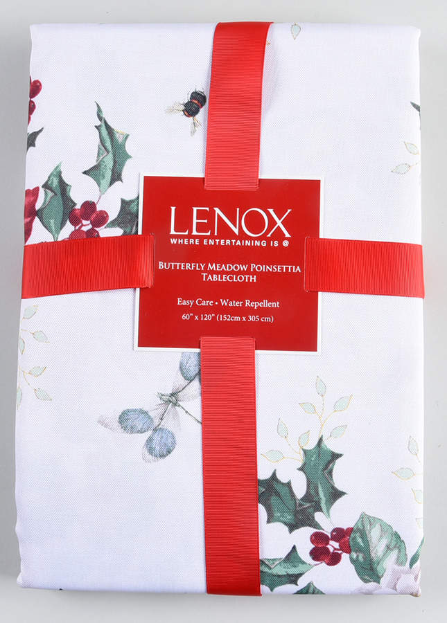 Butterfly Meadow Holiday 60" x 120" Oblong Tablecloth by Lenox-1