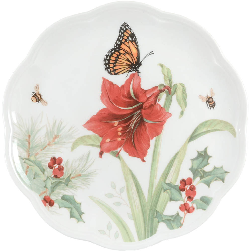 Butterfly Meadow Holiday Accent Luncheon Plate by Lenox-1
