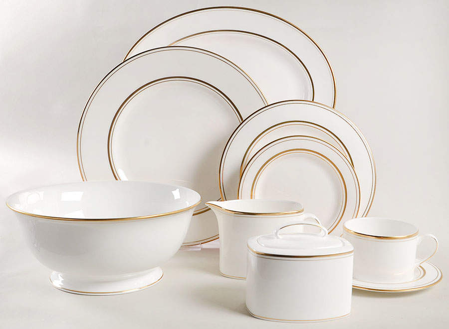 Library Lane Gold 45 Piece Set by Lenox-1