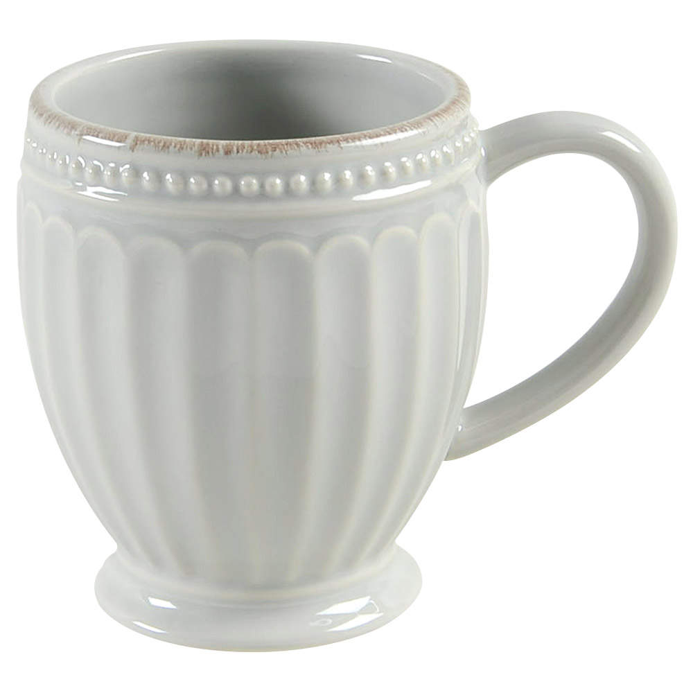 French Perle Groove Grey Mug by Lenox-1
