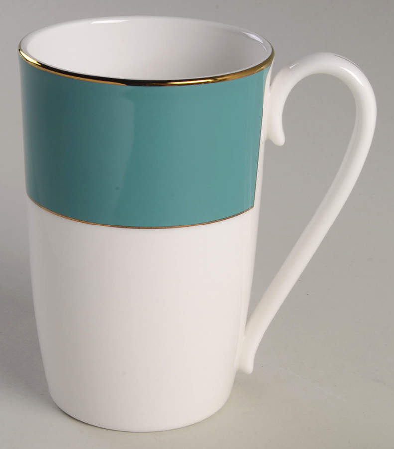 Pleated Colors Teal Mug by Lenox-1
