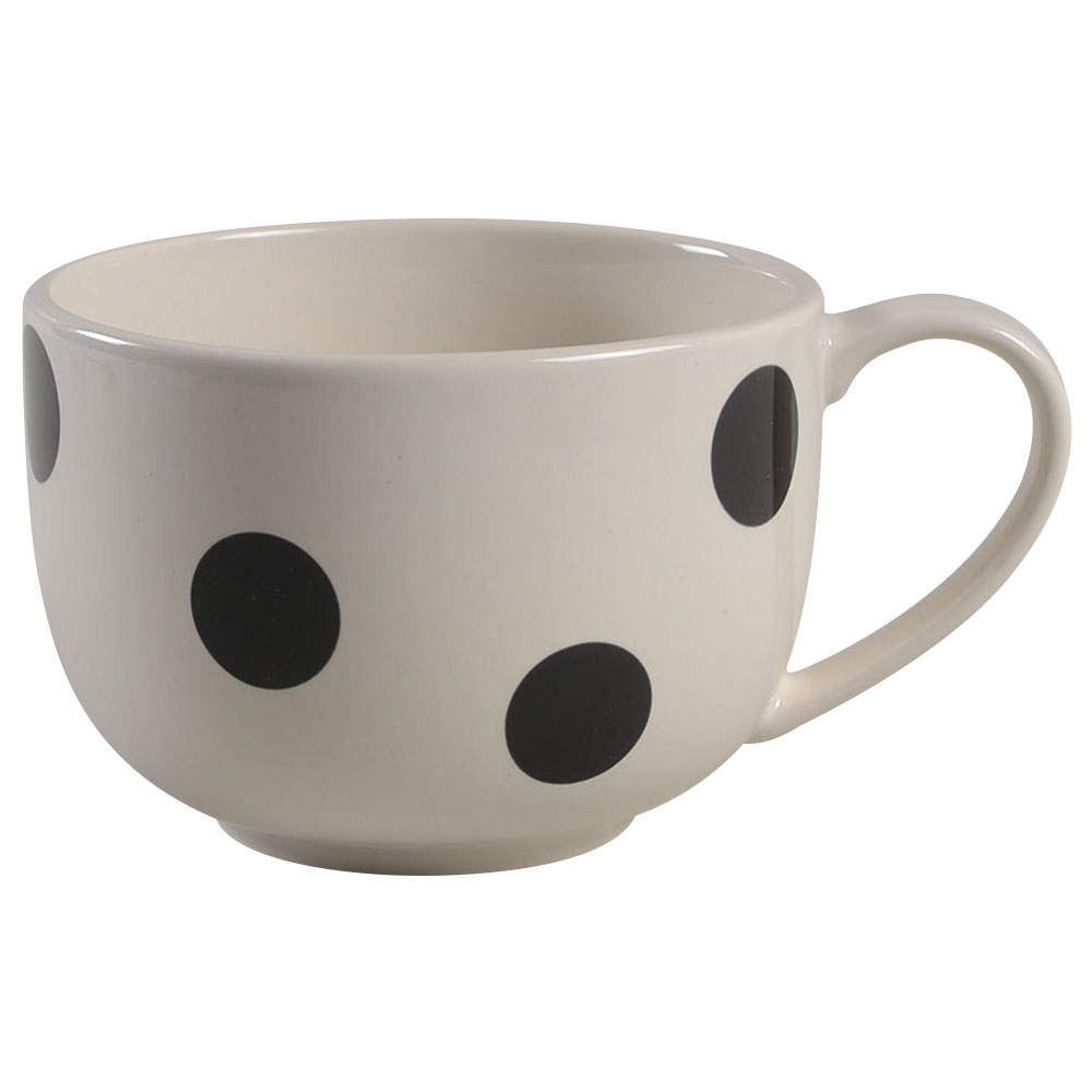Deco Dot Black Latte Mug by Lenox-1