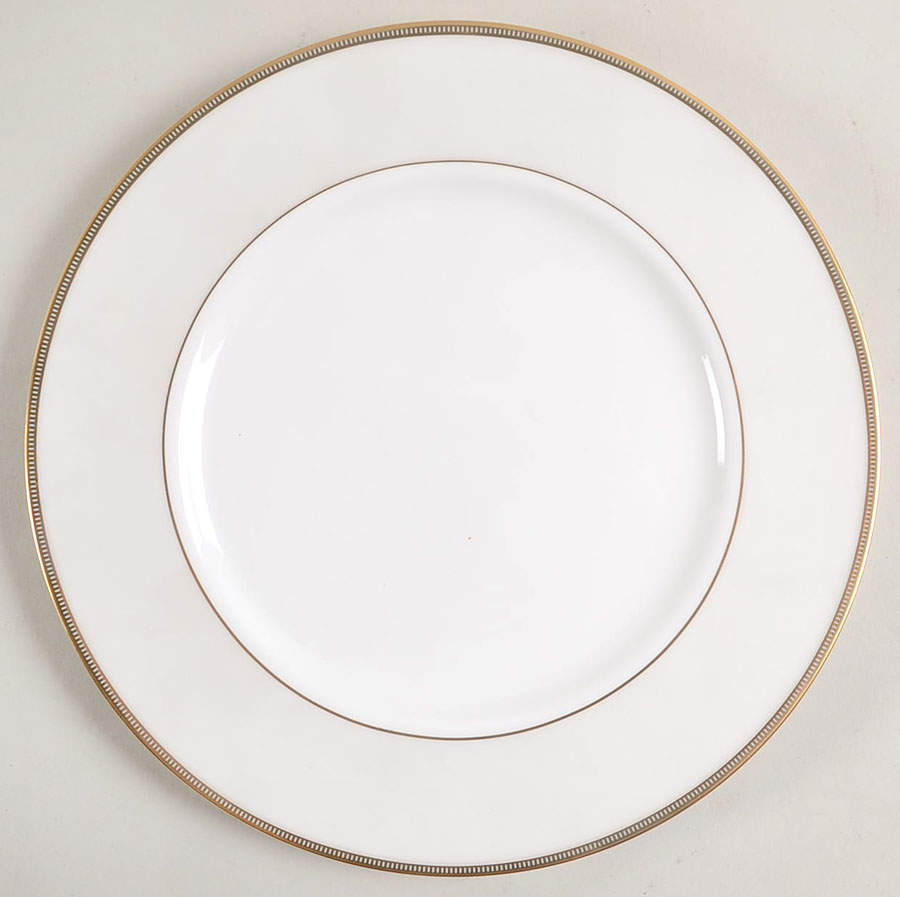 Opal Innocence Stripe Gold Accent Luncheon Plate by Lenox-1