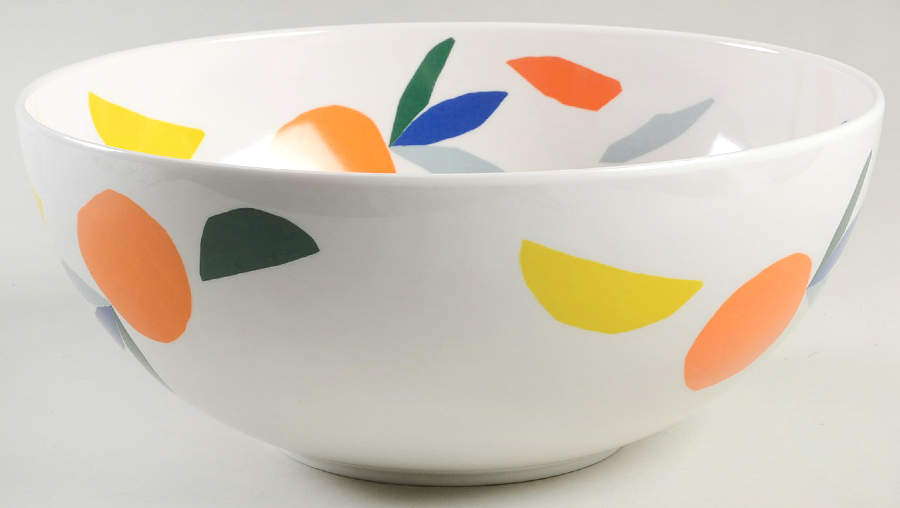 Citrus Twist 11" Round Serving Bowl by Lifeguard Press-1