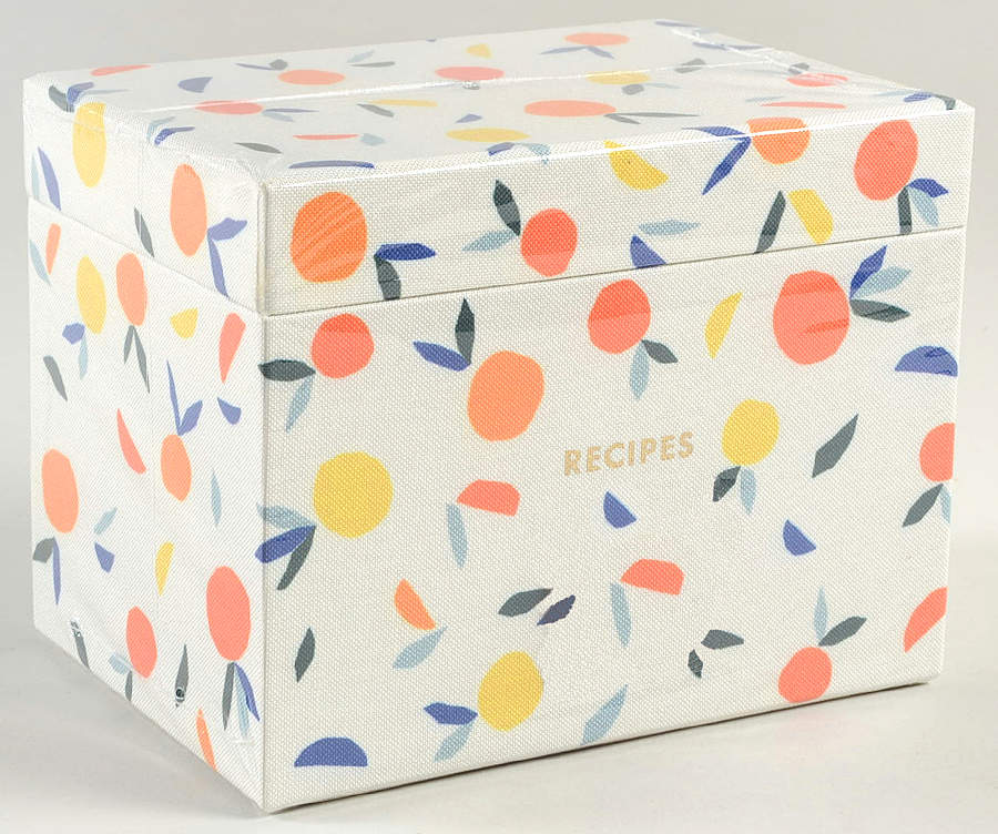 Citrus Twist Recipe Box with 40 Cards by Lifeguard Press-1