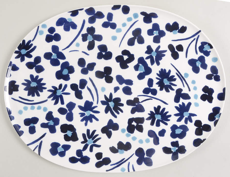 Floral Way 15" Oval Serving Platter by Lenox-1