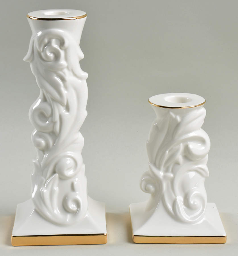 Autumn Studio Candlestick - Set of 2 (CNSS4, CNST8) by Lenox-1