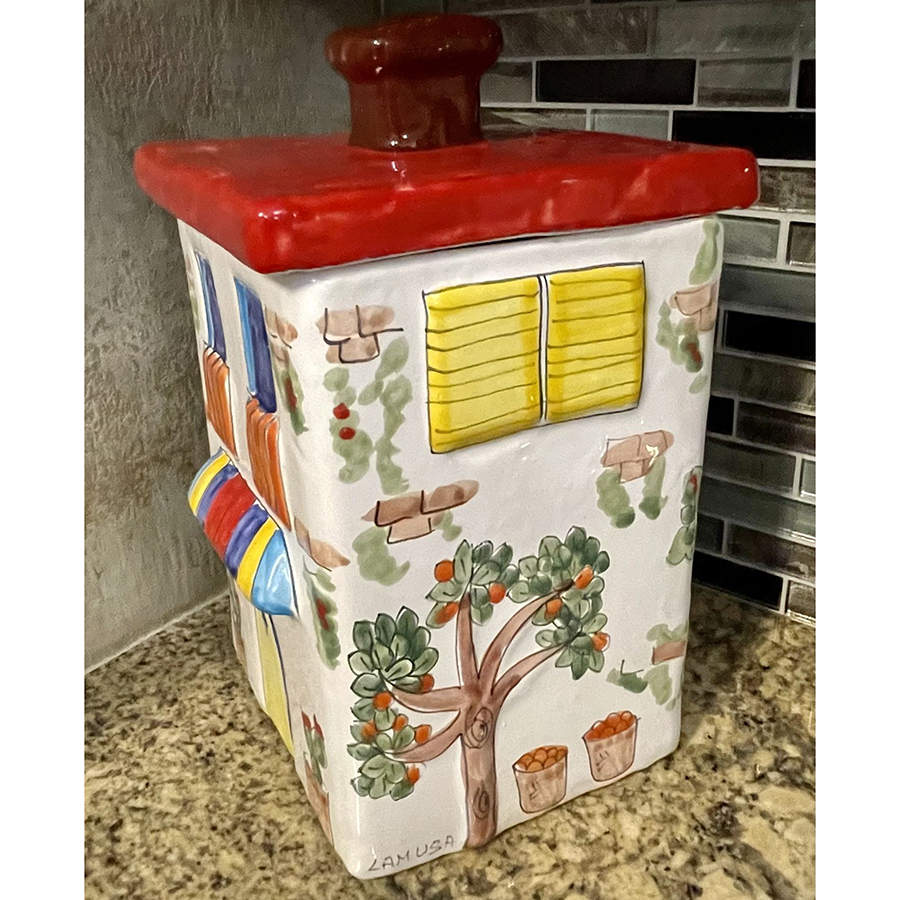 L2M8 Figural Cookie Jar & Lid by La Musa Ceramiche-1