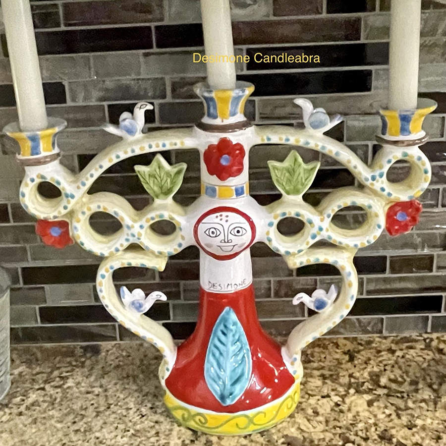 L2M8 Three Light Candlestick by La Musa Ceramiche-1