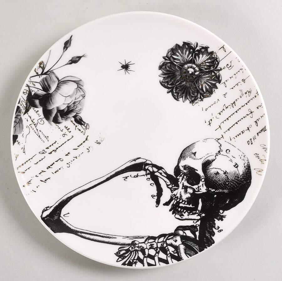 Vintage Gold Halloween Accent Salad Plate by Lenox-1