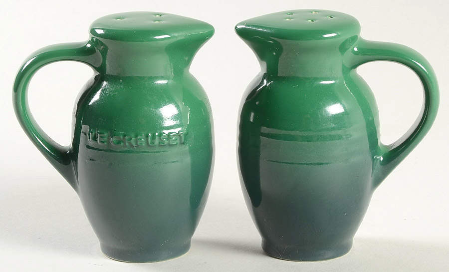 Emerald Green Handled Salt & Pepper Set by Le Creuset-1