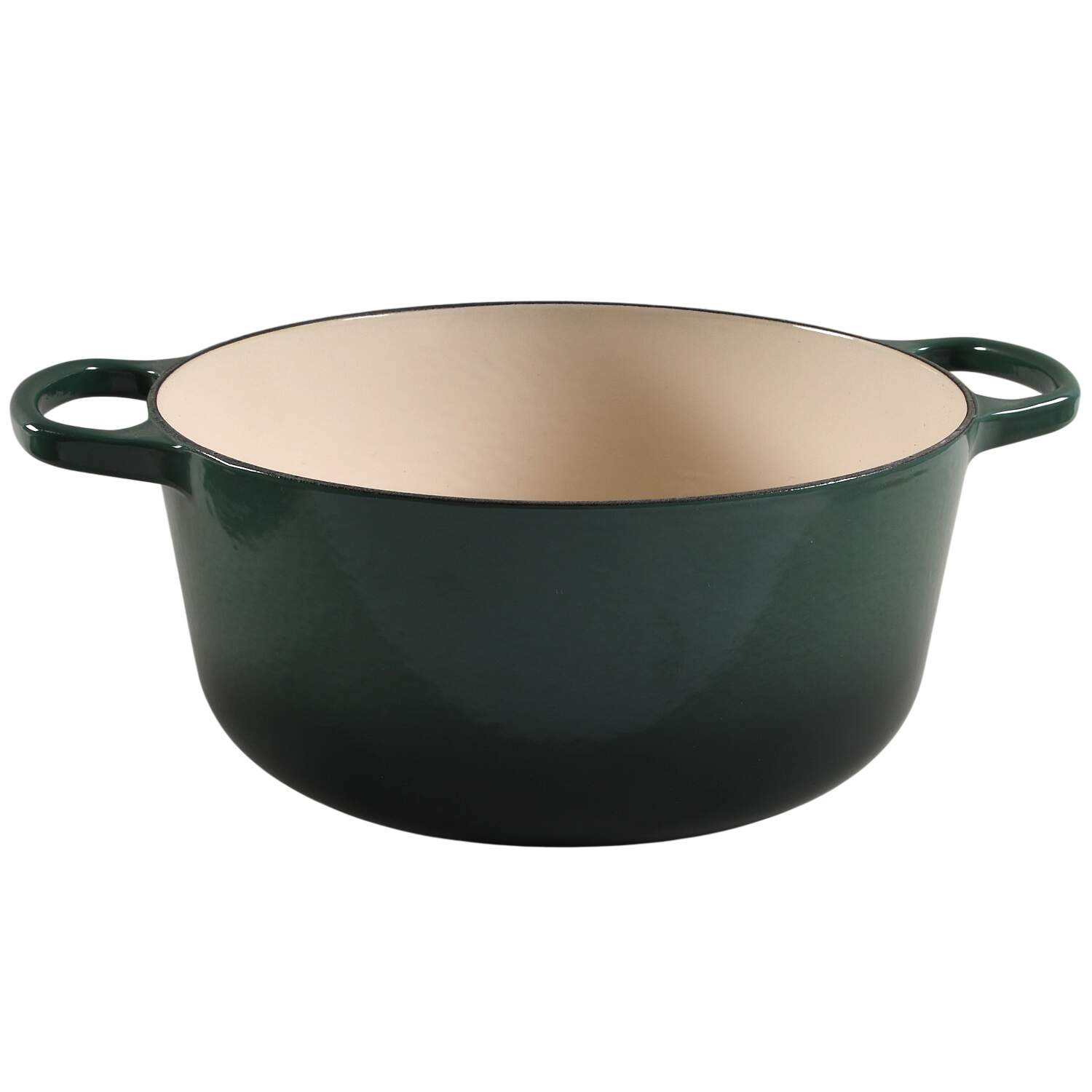 Emerald Green 7.25 Qt Cast Iron Dutch Oven No Lid by Le Creuset-1