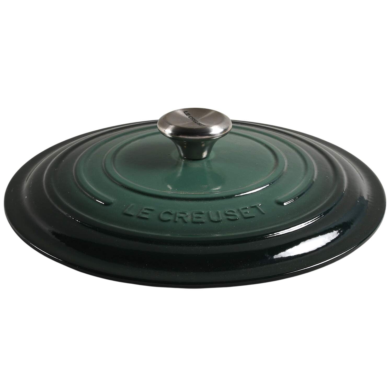 Emerald Green Lid for 7.25 Qt Cast Iron Dutch Oven by Le Creuset-1