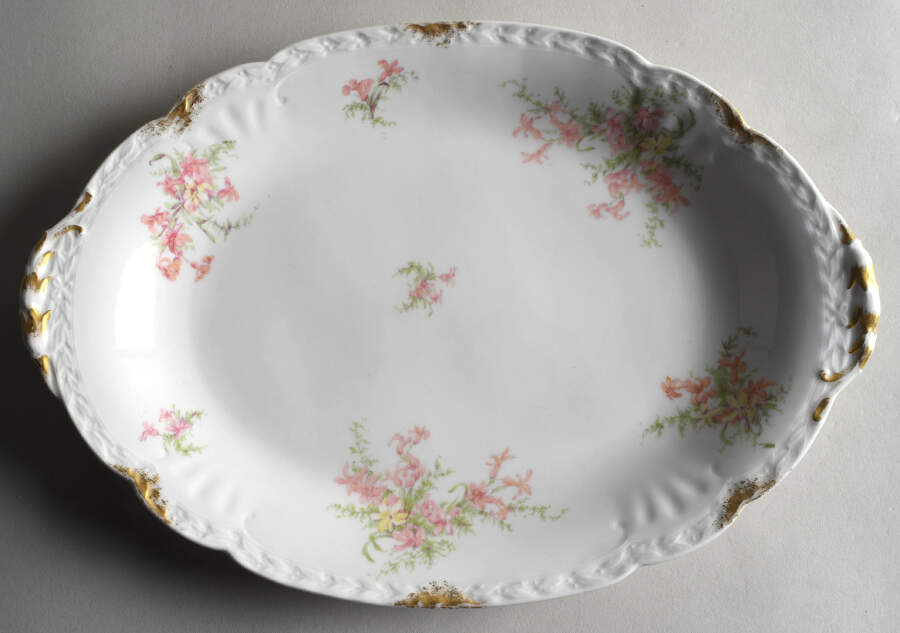 ALU8 14" Oval Serving Platter by Societe Alluaud-1