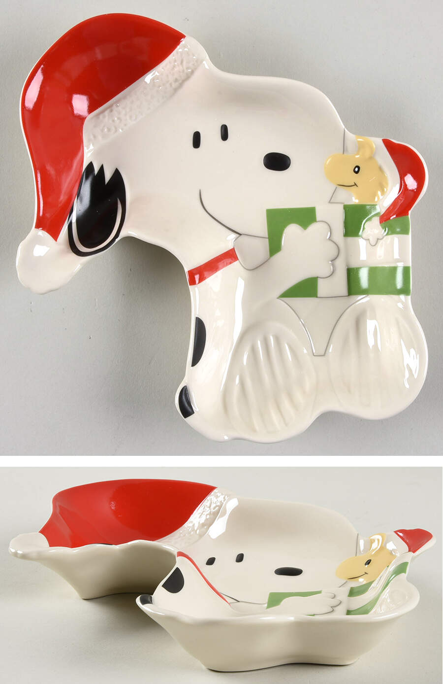 Snoopy Christmas Figural Open Candy Dish by Lenox-1