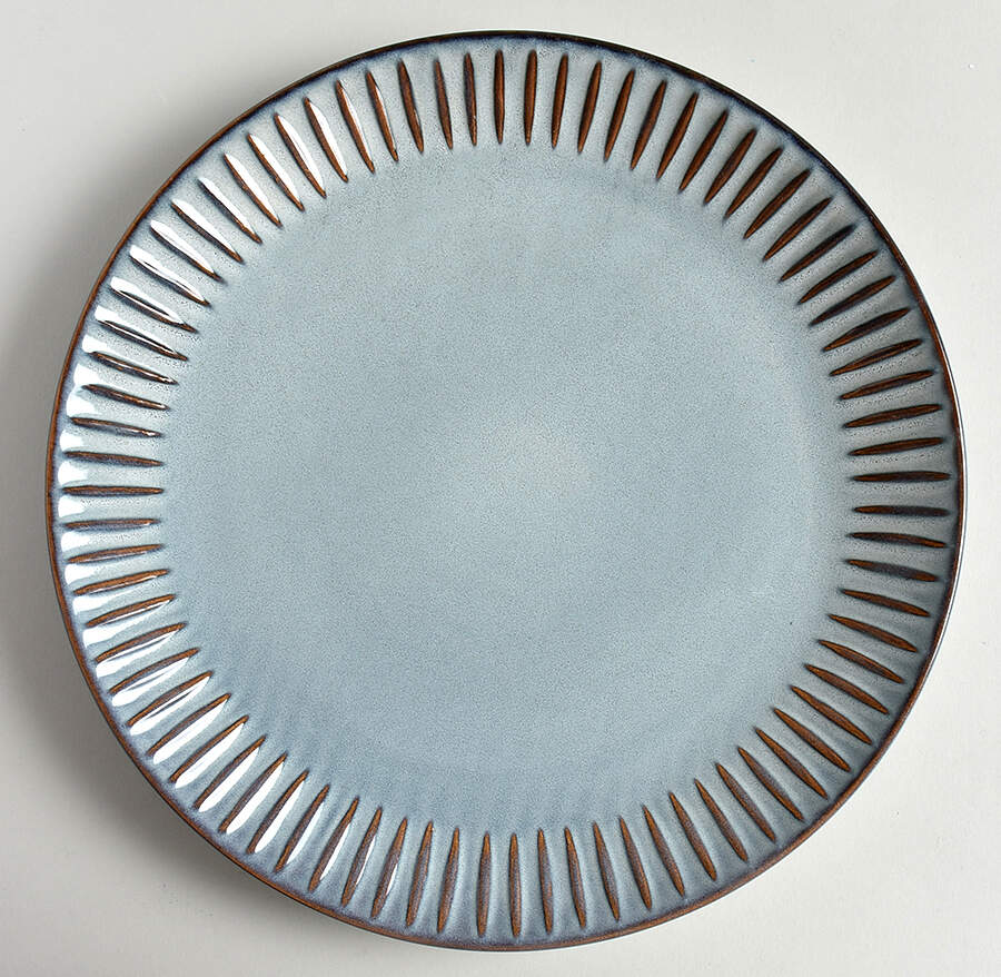 Yarborough Blue Dinner Plate by Laurie Gates-1