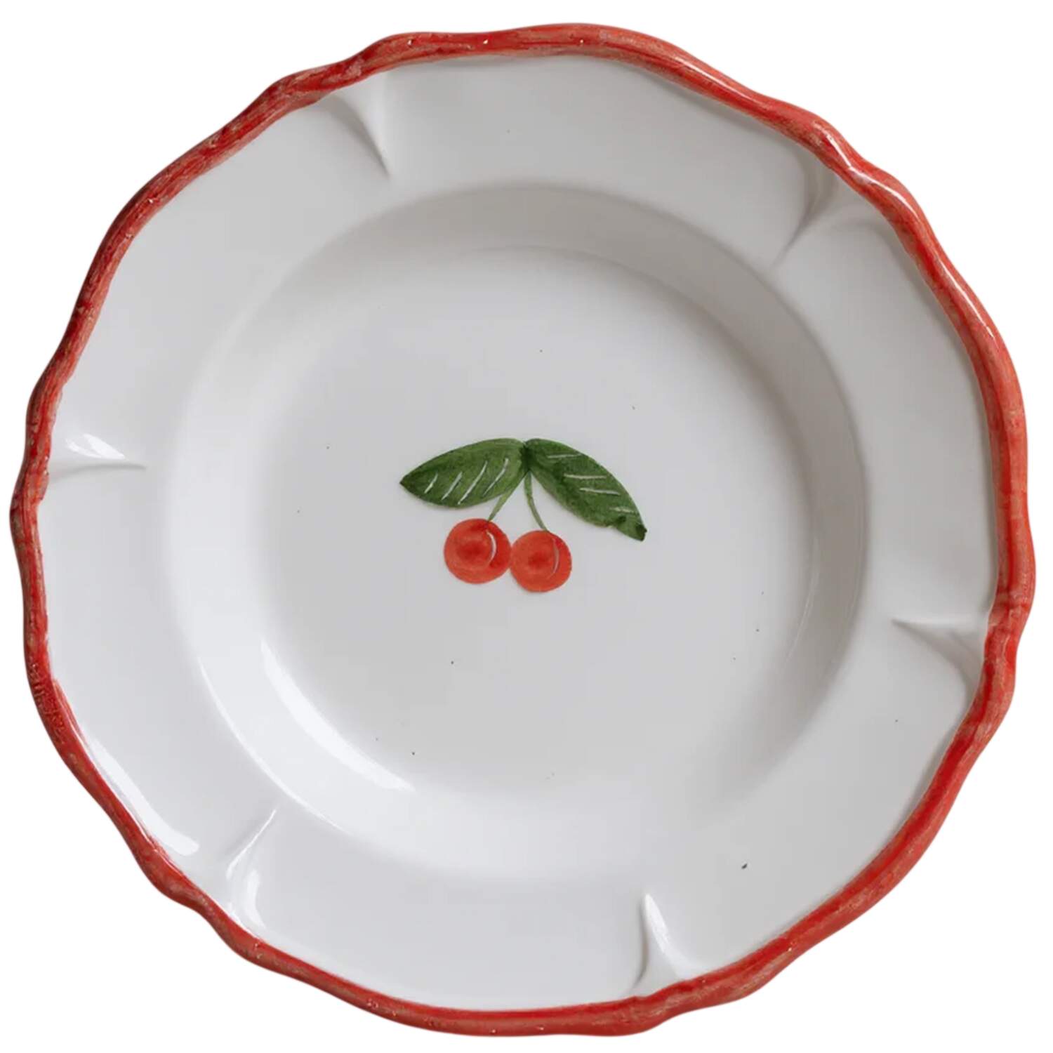 Marostica (Cherry) 9" Individual Pasta Bowl by La Gabbianella-1