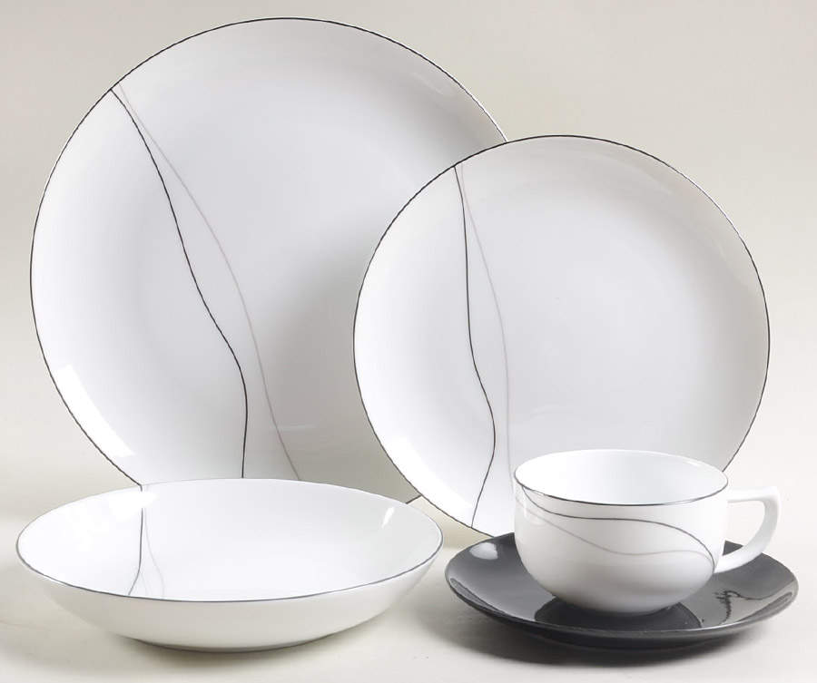 Threads 5 Piece Place Setting by Mikasa-1