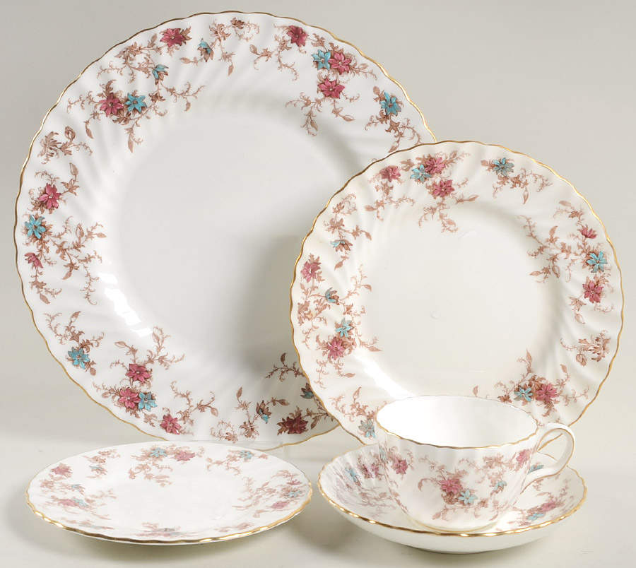 Ancestral (GLOBE BACKSTAMP) 40 Piece Estate Set by Minton-1