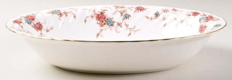 Ancestral (GLOBE BACKSTAMP) 10" Oval Vegetable Bowl by Minton-1