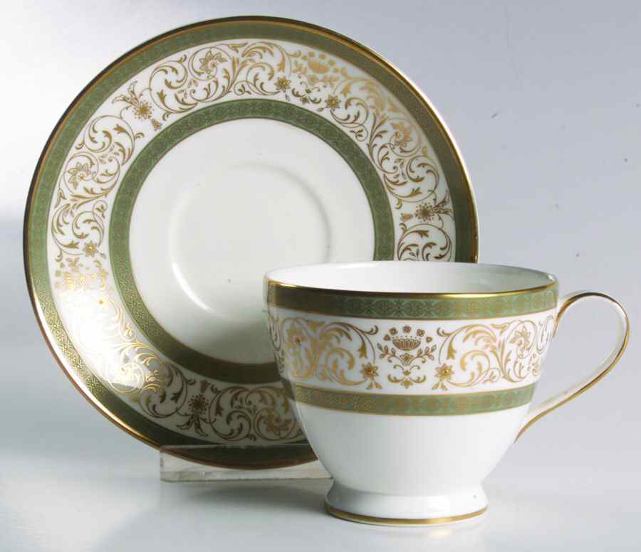 Aragon Footed Cup & Saucer Set by Minton-1