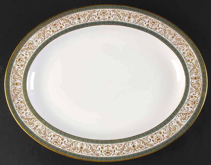 Aragon 13" Oval Serving Platter by Minton-1