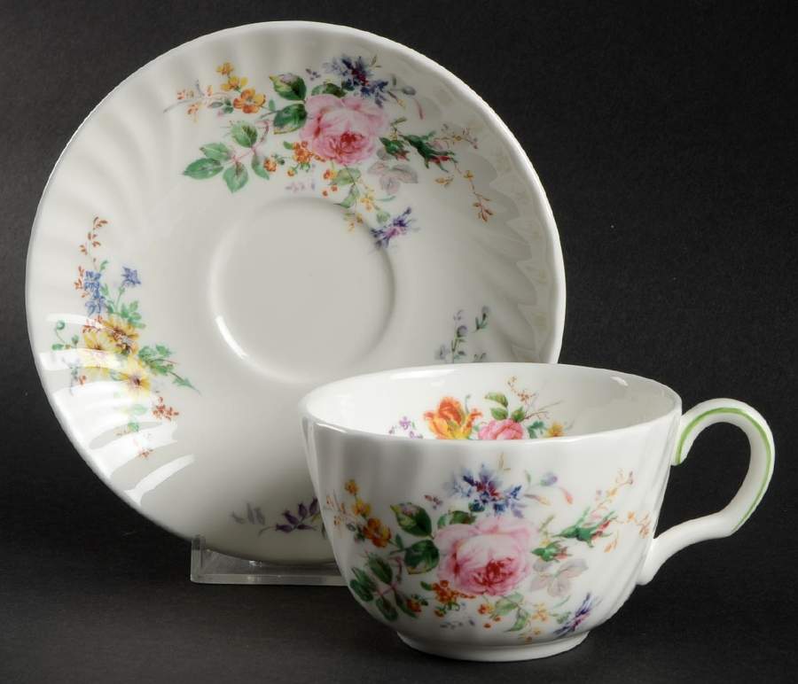 Arcadia Footed Cup & Saucer Set by Minton-1