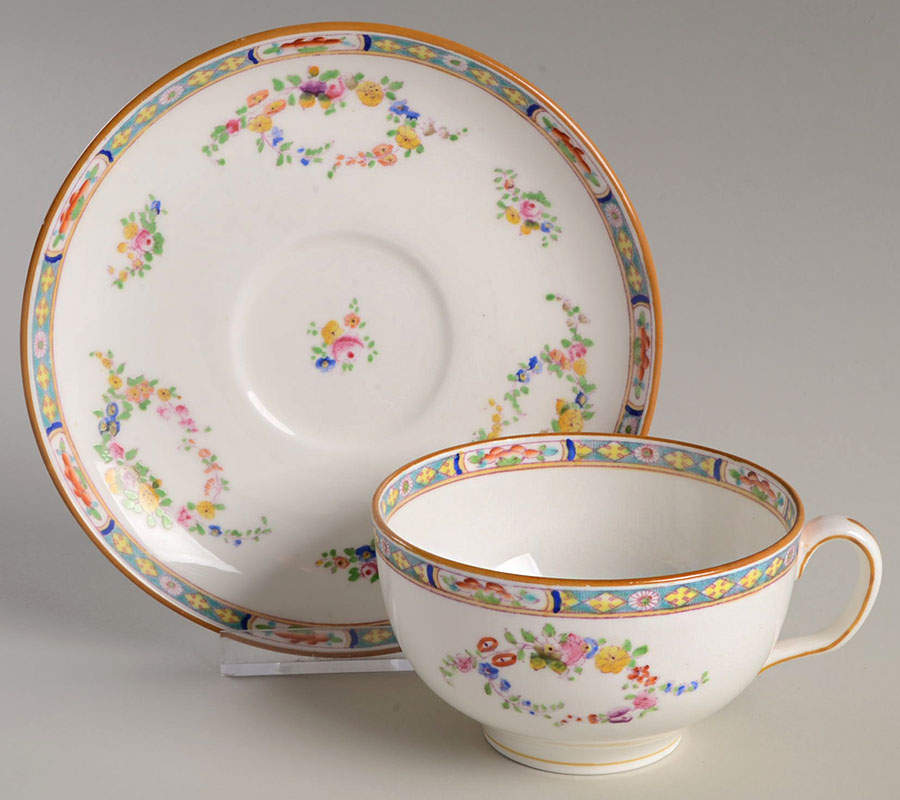 B806 Flat Cup & Saucer Set by Minton-1