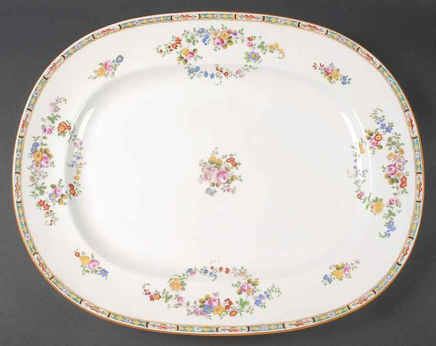 B806 16" Oval Serving Platter by Minton-1