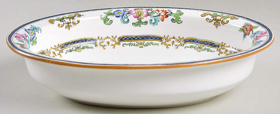 B898 (Smooth Edge) 9" Oval Vegetable Bowl by Minton-1