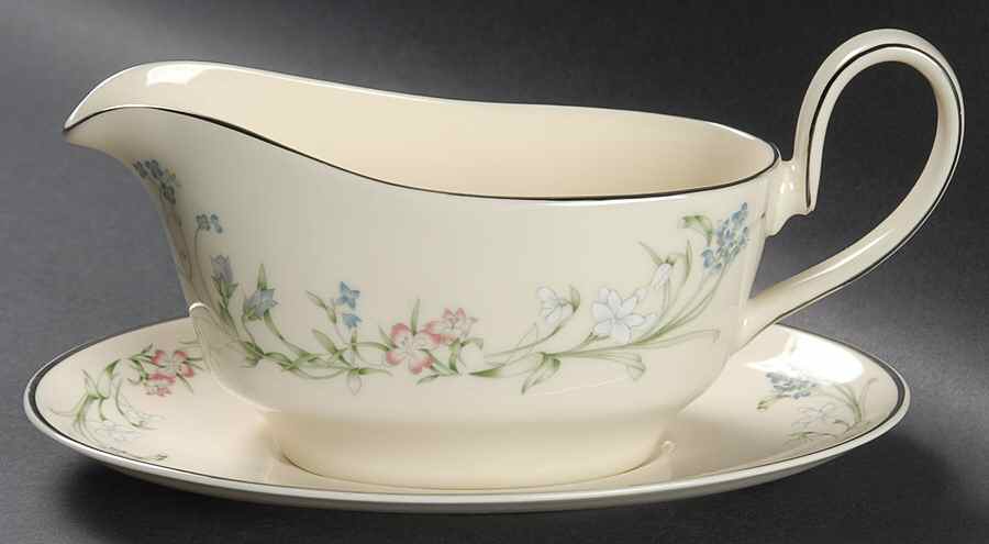 Brookwood Gravy Boat & Underplate by Minton-1
