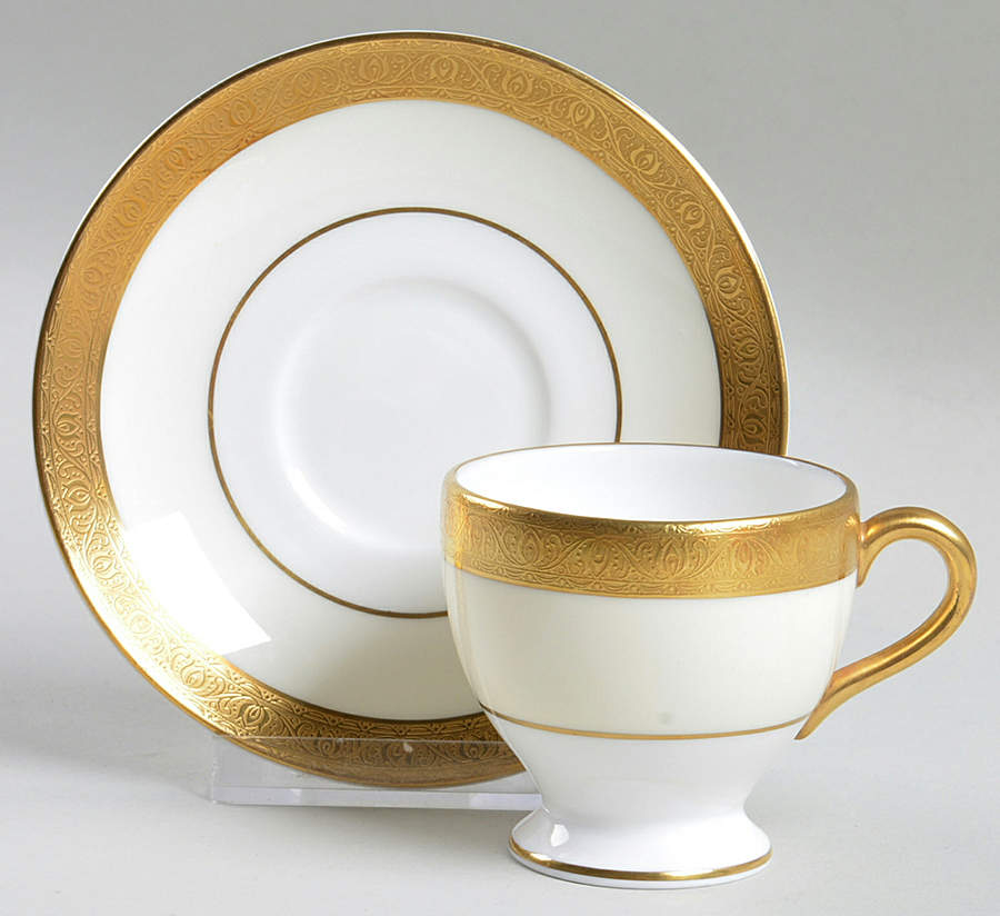 Buckingham Footed Demitasse Cup & Saucer Set by Minton-1