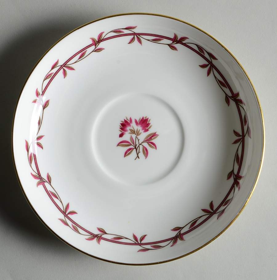 Carmine Saucer for Cream Soup Bowl by Minton-1