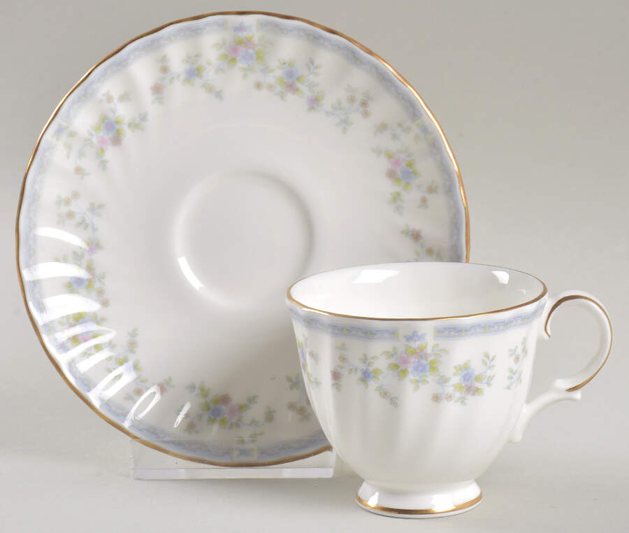 Cliveden Footed Demitasse Cup & Saucer Set by Minton-1