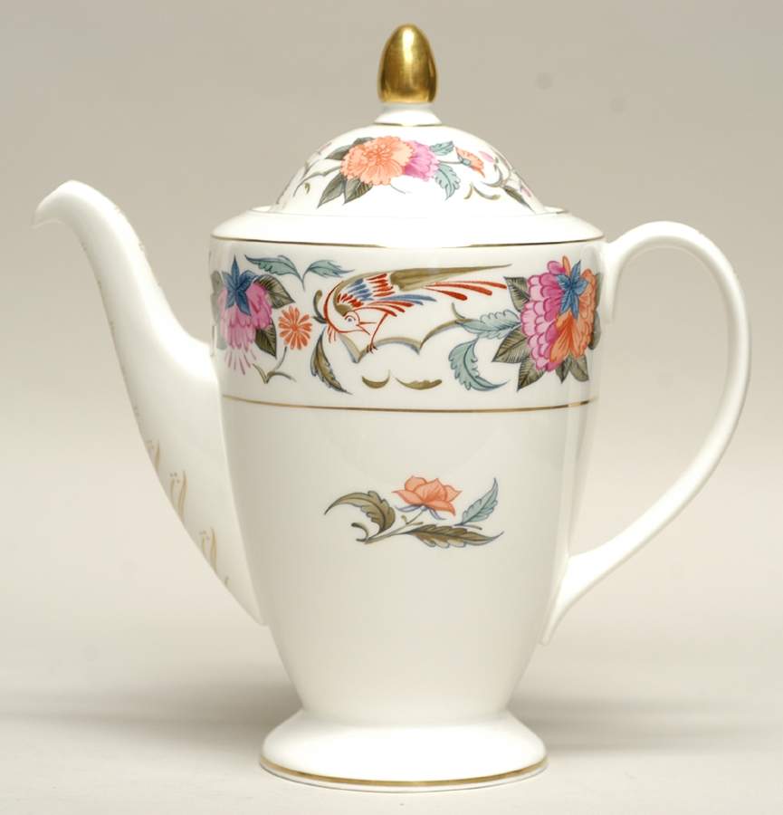 Donovan Bird Coffee Pot & Lid by Minton-1