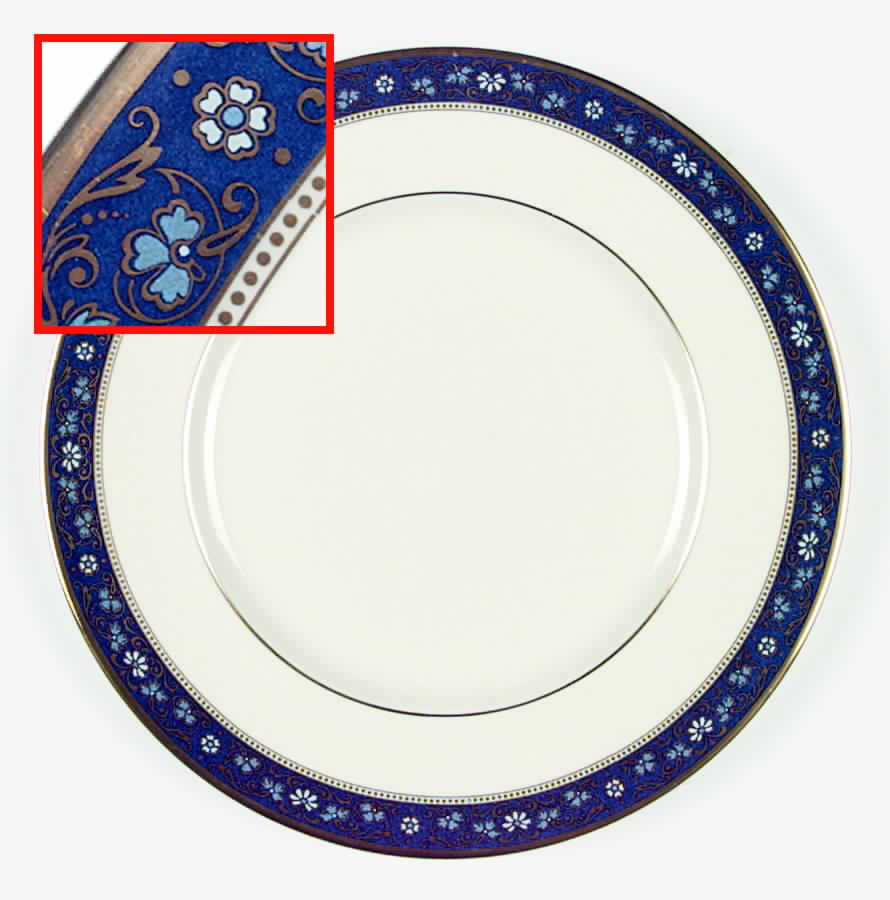 Edinburgh Dark Blue Dinner Plate by Minton-1