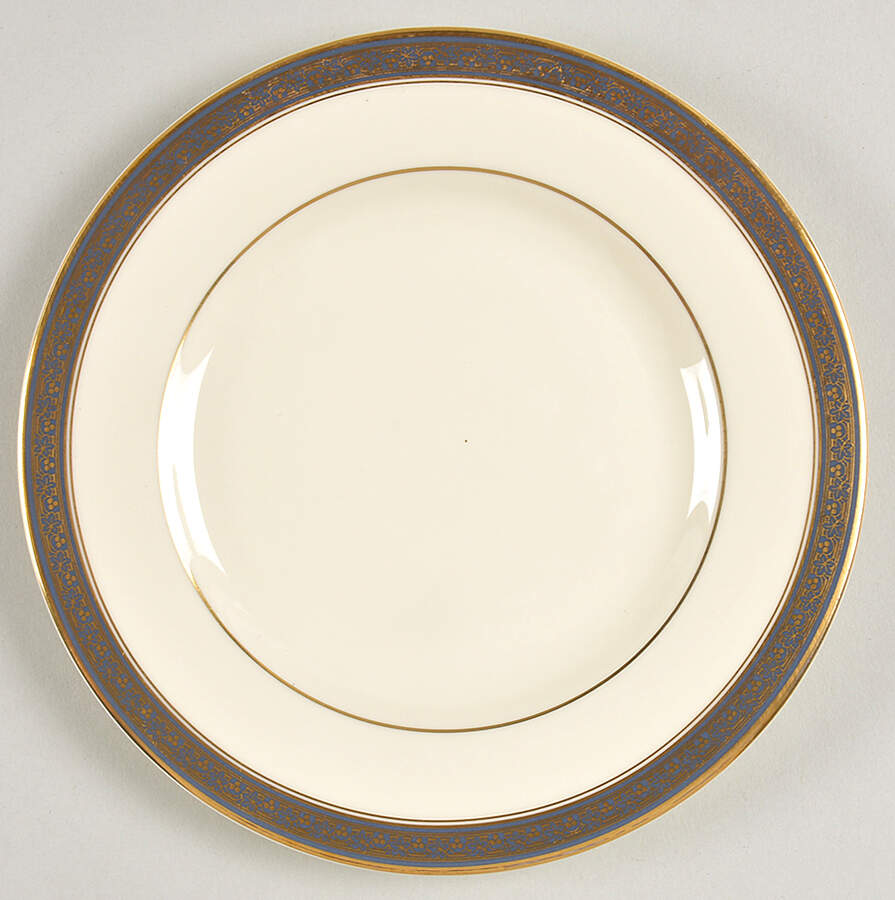Embassy Blue (No #, Intro 1987) Bread & Butter Plate by Minton-1